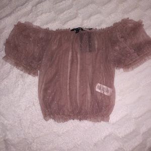 🏷 Sweet Dreams Lacy Mauve Top (new with tags)